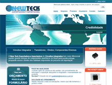 Tablet Screenshot of newteck-ci.com.br
